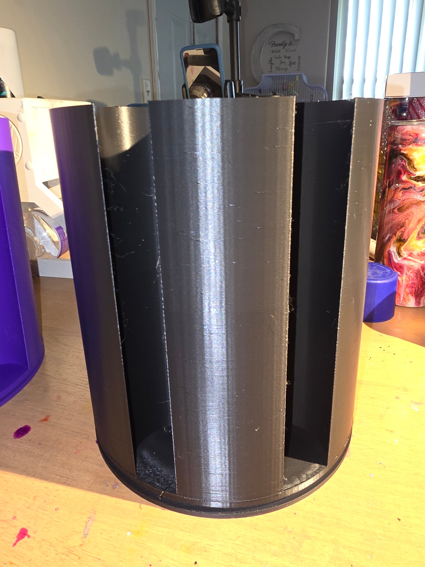 Glitter/paste caddy